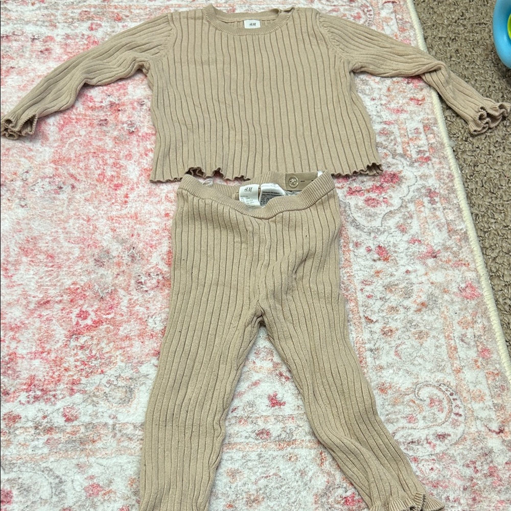 H&M Kids Matching Set in Beige